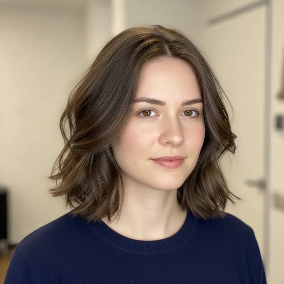 Coiffure bob avec de la texture