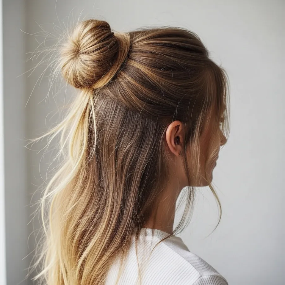 Demi chignon femme