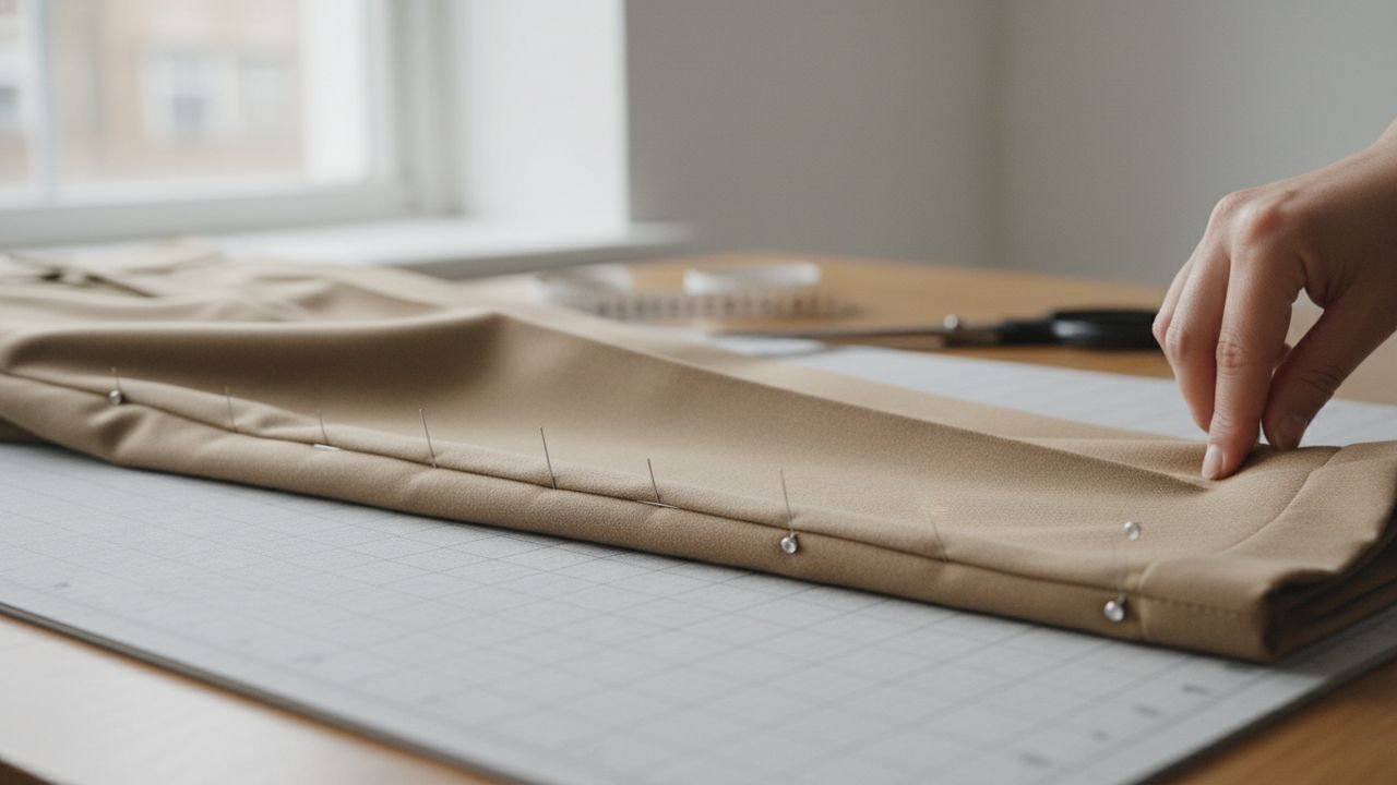 Recourir à la couture pour ajuster un pantalon trop large  