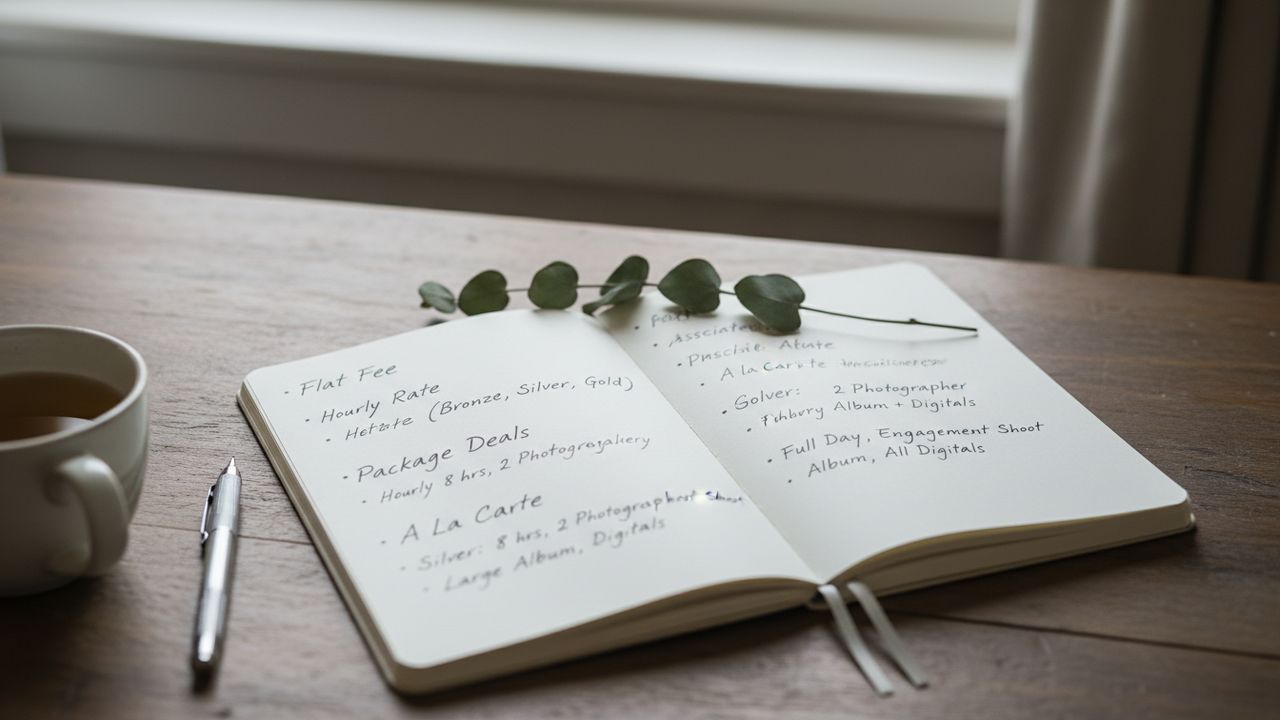 Notre dans un carnet pour organiser un mariage