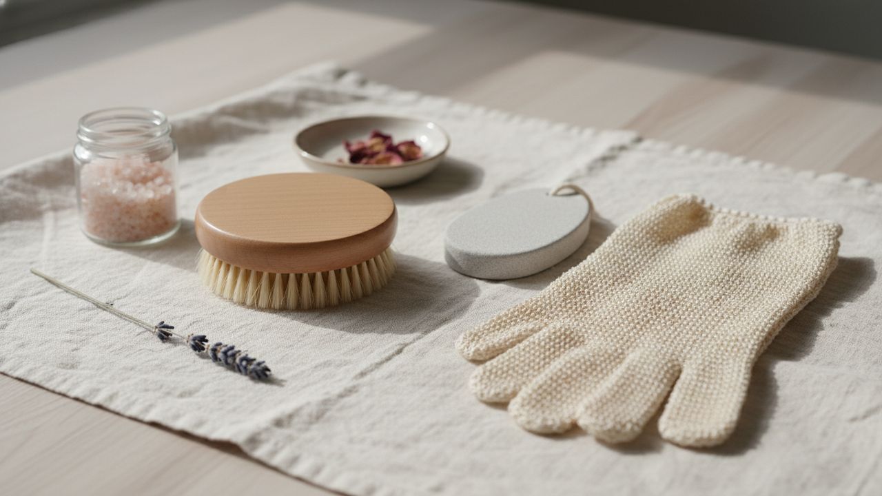 Accessoires et produits naturels adaptés pour enlever efficacement la corne des pieds