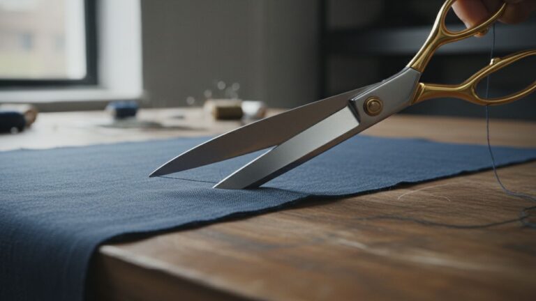 Couper un bas de pantalon pour faire un ourlet