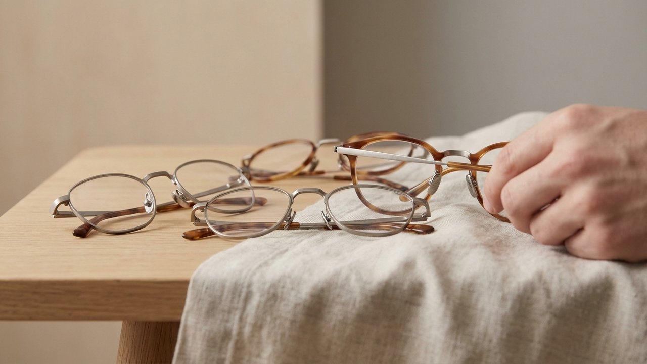 Comparaison de montures de lunettes avec plaquettes en silicone de qualité