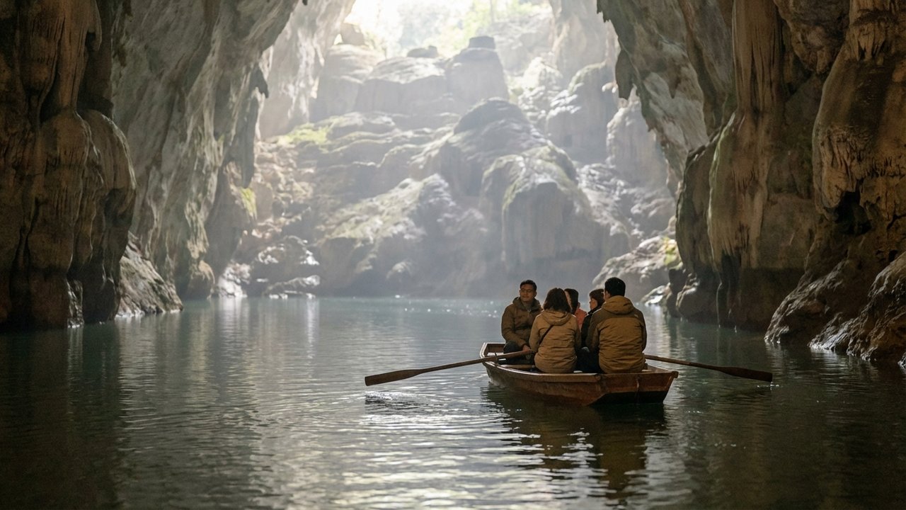 Promenade en bateau sur le lac souterrain des grottes du Drach à Majorque