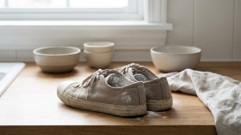 Désodorisation de chaussures avec du bicarbonate de soude