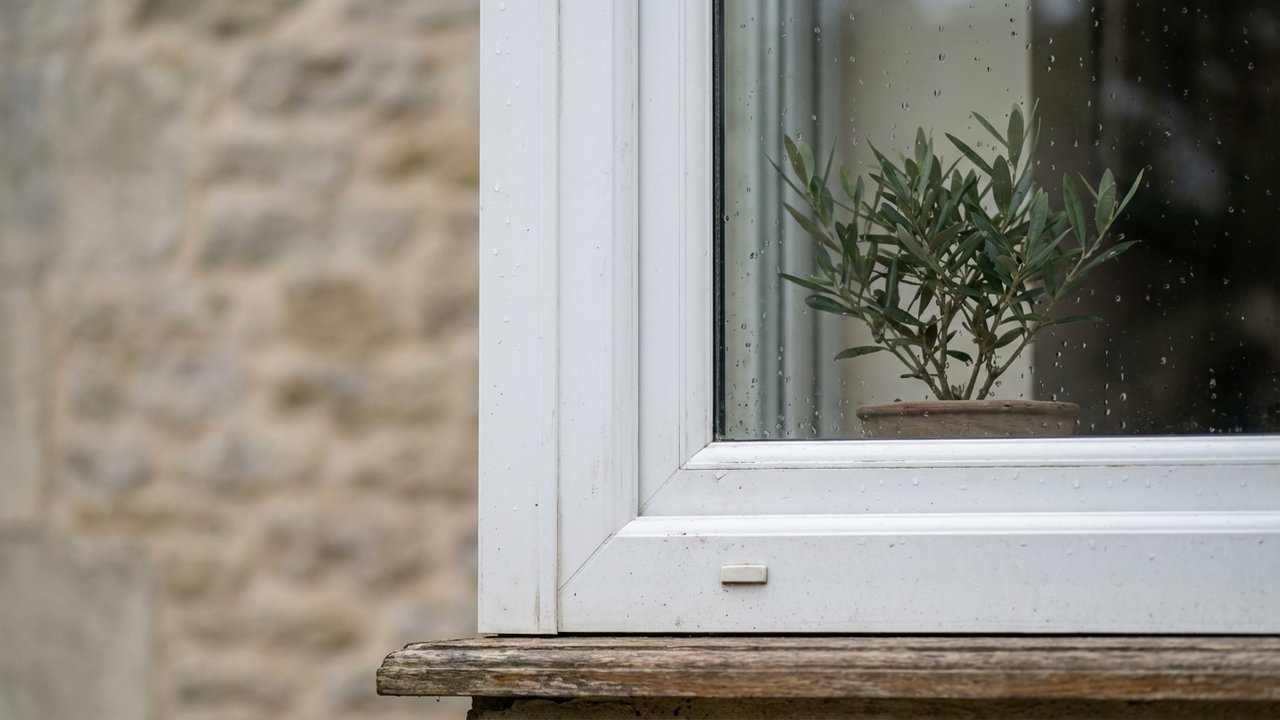 Détails de structure d'une fenêtre PVC montrant sa résistance