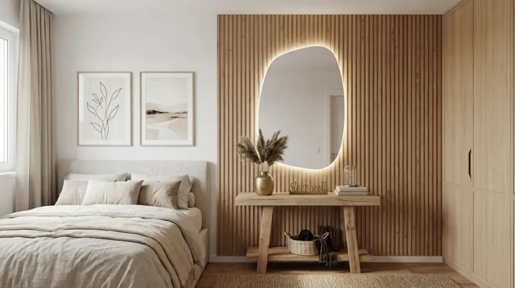 Miroir dans un chambre pour plus de lumière