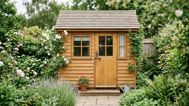 Abri de jardin peint ou lassuré avec finition protectrice