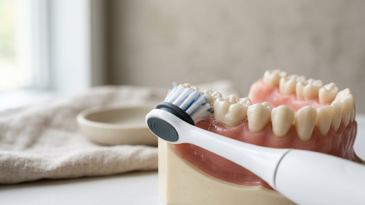 Brosse à dents électrique nettoyant efficacement la plaque dentaire