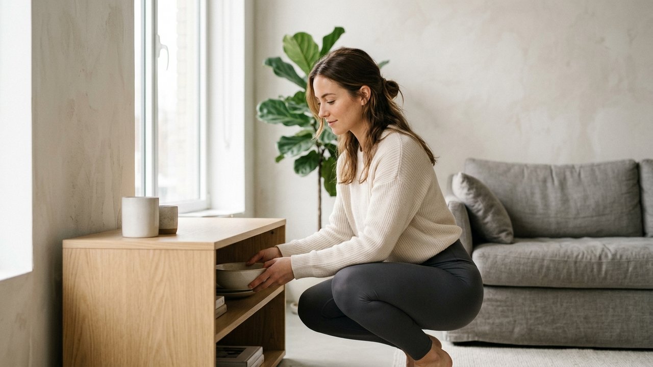 Effet visuel et maintien du legging Léonie and Co pendant l'activité quotidienne