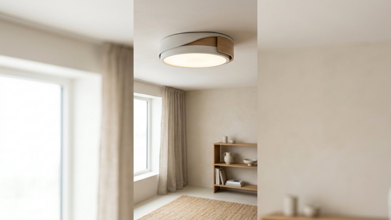Plafonnier avec module LED intégré non remplaçable