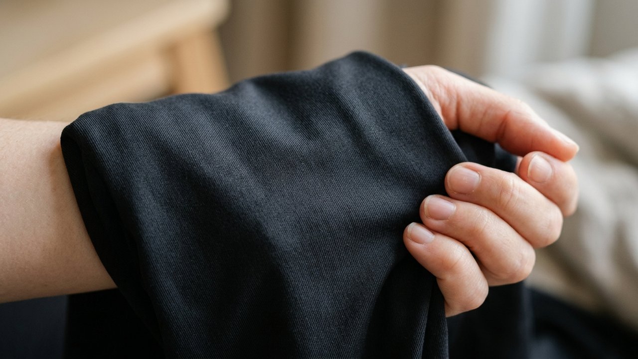 Détail du tissu nylon élasthanne du legging Léonie and Co