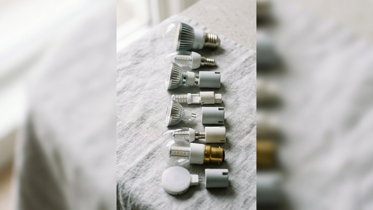 Différents types de culots d'ampoules LED pour plafonnier