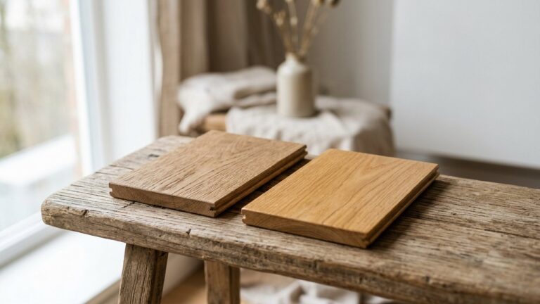 Comparaison entre un parquet huilé et un parquet vernis