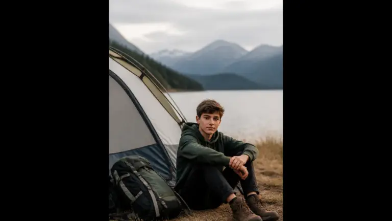 Jeune campeur seul dans un camping qui accepte les mineurs