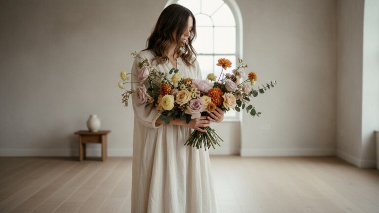 Bouquet de fleurs à offrir à une femme