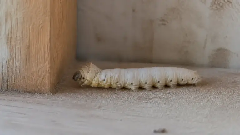 Larve de papillon de nuit dans le garde-manger