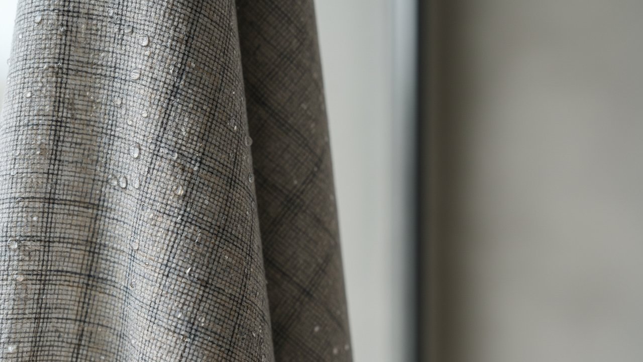 Gros plan sur un tissu technique nylon résistant à l'eau
