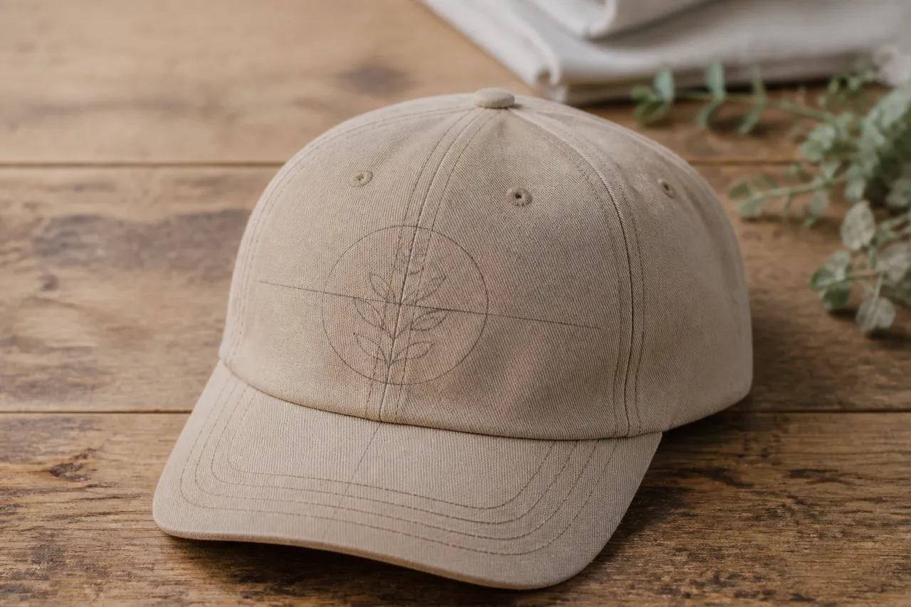 Marquage du centre pour broder une casquette sans décalage